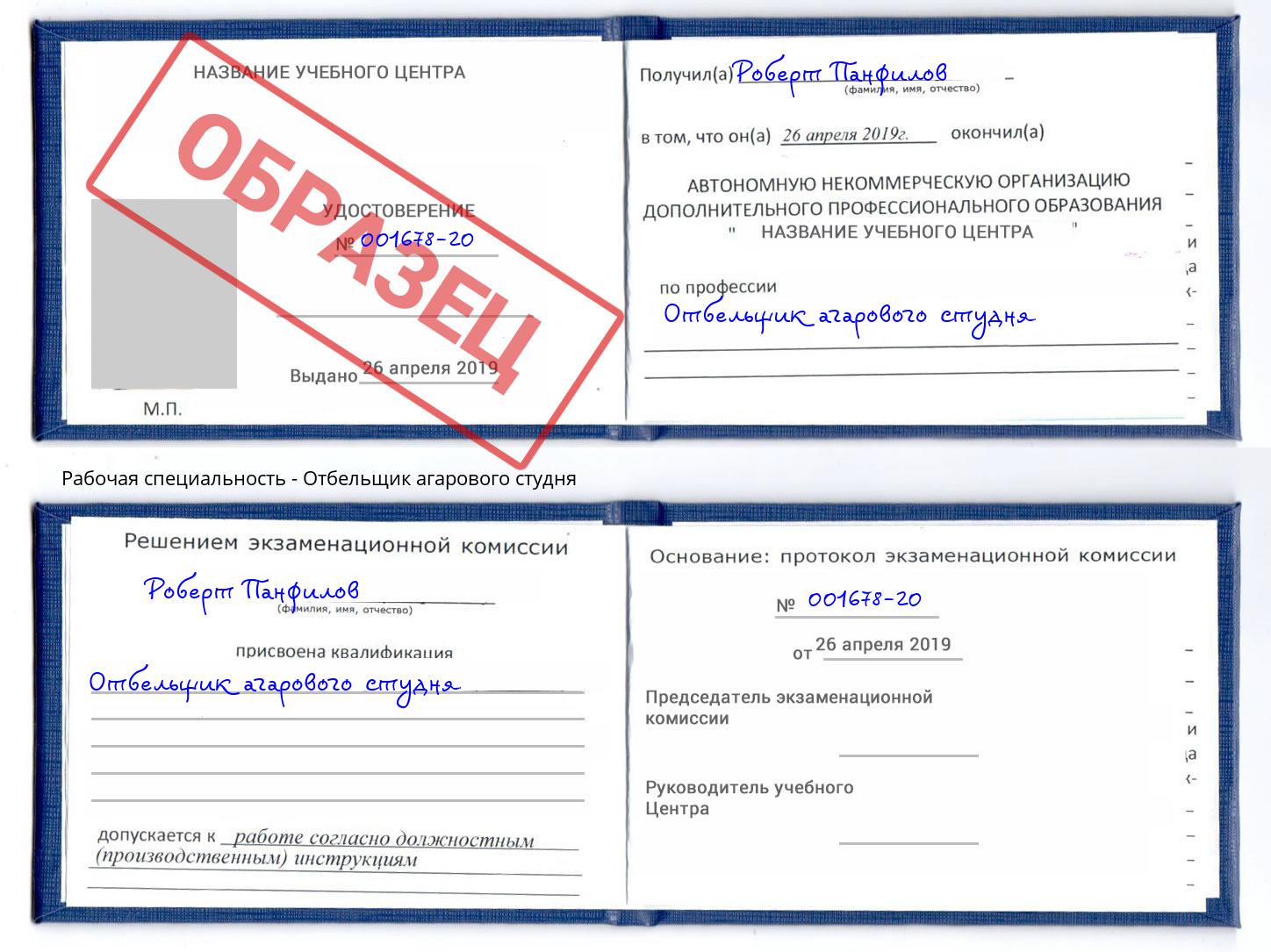Отбельщик агарового студня Вологда